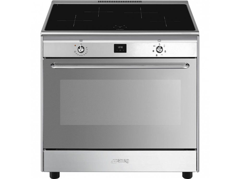 Отдельностоящий варочный центр, 90х60 см, Нержавеющая сталь Smeg CG90IXT9 CG90IXT9 в фирменном магазине Smeg
