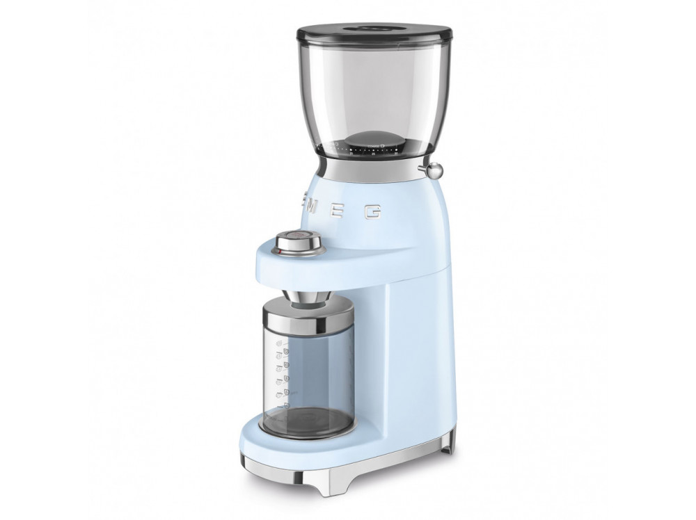 Кофемолка Smeg CGF11PBEU, пастельный голубой CGF11PBEU в фирменном магазине Smeg