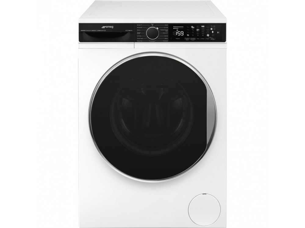Отдельностоящая стиральная машина Smeg WM3T84RU4, глубина 52,7 см, загрузка 8 кг, цвет белый WM3T84RU4 в фирменном магазине Smeg
