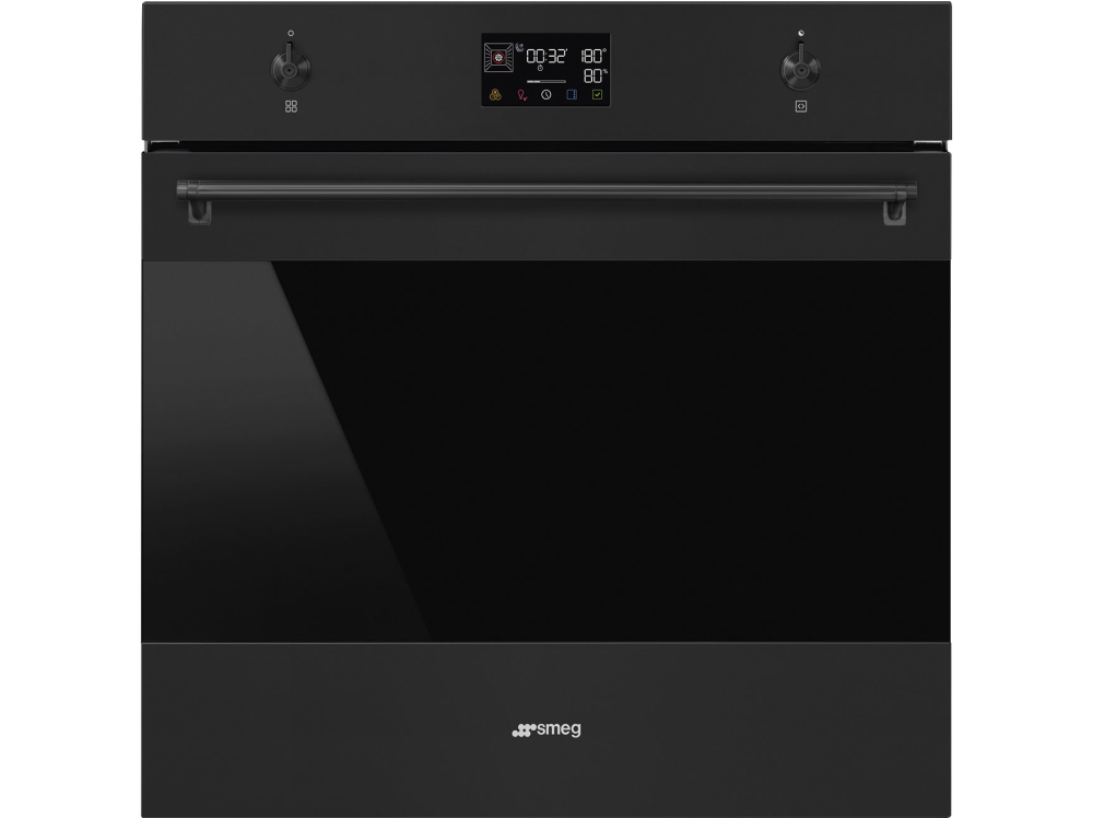 Многофункциональный духовой шкаф с пиролизом, 60 см, Чёрный матовый Smeg SOP6302S2PN SOP6302S2PN в фирменном магазине Smeg