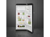 Отдельностоящий однодверный холодильник, стиль 50-х годов, 60 см, Чёрный Smeg FAB28RDBB