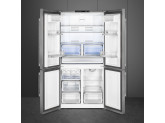 Отдельностоящий 4-х дверный холодильник Side-by-Side, Нержавеющая сталь Smeg FQ60XP