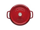 Кокот Staub круглый, 24 см, 3,8 л вишневый