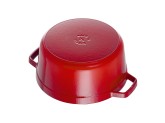 Кокот Staub круглый, 24 см, 3,8 л вишневый