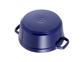 Кокот Staub круглый, 24 см, 3,8 л, темно-синий