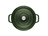 Кокот Staub круглый, 26 см, 5,2 л, зеленый базилик