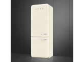 Отдельностоящий двухдверный холодильник, стиль 50-х годов, 70 см, Кремовый Smeg FAB38LCR