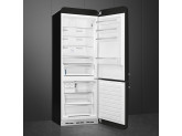 Отдельностоящий двухдверный холодильник, стиль 50-х годов, 70 см, Чёрный Smeg FAB38RBL