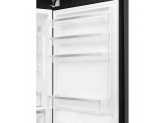Отдельностоящий двухдверный холодильник, стиль 50-х годов, 70 см, Чёрный Smeg FAB38RBL