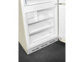 Отдельностоящий двухдверный холодильник, стиль 50-х годов, 70 см, Кремовый Smeg FAB38RCR