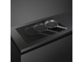 Индукционная варочная панель со встроенной вытяжкой, 83 см, Чёрный Smeg HOBD482D