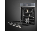 Многофункциональный духовой шкаф с функцией пароувлажнения, 60 см, Серебристый Smeg SFP6104SPS