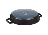 Сковорода Staub круглая, 26 см, с чугунными ручками, черная