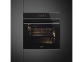 Многофункциональный духовой шкаф с функцией пиролиза, 60 см, Чёрный Smeg SFP6606WTPNX