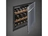 Холодильный шкаф для вина встраиваемый, 60 см, Серебристый Smeg CVI121S3
