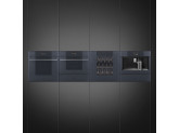 Подогреватель посуды, 60 см, высота 13,5 см, стекло Neptune grey, открывание PUSH Smeg CPRT115G