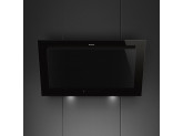 Вытяжка настенная, 89,5 см, черная Smeg KV194B3