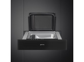 Вакууматор, 60 см, высота 13,5 см Smeg CPV115B3, чёрное стекло