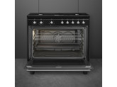Отдельностоящий варочный центр, 90х60 см Smeg CX91GMBL, чёрный