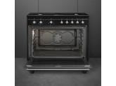 Отдельностоящий варочный центр, 90х60 см Smeg CX91GMBL, чёрный