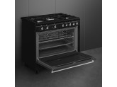 Отдельностоящий варочный центр, 90х60 см Smeg CX91GMBL, чёрный