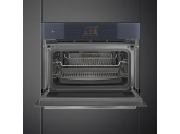 Многофункциональный духовой шкаф Smeg SO4104APG с технологией Multitech, 60 см, высота 45 см, 25 функций, стекло Neptune Grey