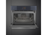 Многофункциональный духовой шкаф Smeg SO4104APG с технологией Multitech, 60 см, высота 45 см, 25 функций, стекло Neptune Grey