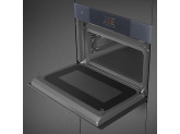 Многофункциональный духовой шкаф Smeg SO4104APG с технологией Multitech, 60 см, высота 45 см, 25 функций, стекло Neptune Grey