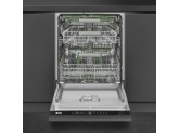 Полностью встраиваемая посудомоечная машина, 60 см, Чёрный SMEG STL7324AQLLW