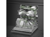 Полностью встраиваемая посудомоечная машина, 60 см, Чёрный SMEG STL7324AQLLW