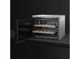Холодильный шкаф для вина встраиваемый, 45 см, Нержавеющая сталь Smeg CVF318XS