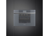 Холодильный шкаф для вина встраиваемый, 45 см, Серый Smeg CVI118LWS2