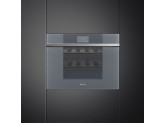 Холодильный шкаф для вина встраиваемый, 45 см, Серый Smeg CVI118LWS2
