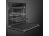 Многофункциональный духовой шкаф, 60 см, 8 функций, Чёрное стекло SMEG SF6200TB