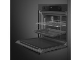 Многофункциональный духовой шкаф, 60 см, 8 функций, Чёрное стекло SMEG SF6200TB