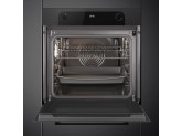 Многофункциональный духовой шкаф, 60 см, 8 функций, Чёрное стекло SMEG SF6200TB