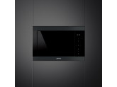 Встраиваемая микроволновая печь, 60 см, Черный матовый Smeg FMI325N