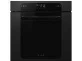 Многофункциональный духовой шкаф SMEG SO6202M2B, комбинированный с микроволновой печью, 60 см, 11 функций, чёрное стекло