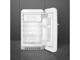 Отдельностоящий однодверный холодильник, стиль 50-х годов, 54,5 см, Белый Smeg FAB10RWH5