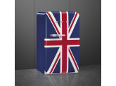 Отдельностоящий однодверный холодильник, стиль 50-х годов, 54,3 см, Британский флаг Smeg FAB10RDUJ2