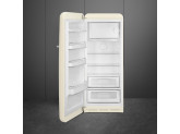 Отдельностоящий однодверный холодильник, стиль 50-х годов, 60 см, Кремовый Smeg FAB28LCR5