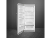 Отдельностоящий однодверный холодильник, стиль 50-х годов, 60 см, Серебристый Smeg FAB28LSV5