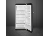 Отдельностоящий однодверный холодильник, стиль 50-х годов, 60 см, Чёрный Smeg FAB28RDBB3