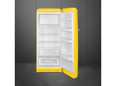 Отдельностоящий однодверный холодильник, стиль 50-х годов, 60 см, Жёлтый Smeg FAB28RYW5