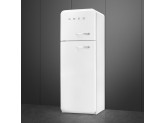 Отдельностоящий двухдверный холодильник, стиль 50-х годов, 60 см, Белый Smeg FAB30LWH3