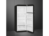 Отдельностоящий двухдверный холодильник, стиль 50-х годов, 60 см, Чёрный Smeg FAB30RBL5