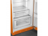 Отдельностоящий двухдверный холодильник, стиль 50-х годов, 60 см, Оранжевый Smeg FAB30ROR5