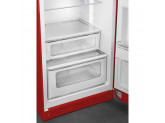 Отдельностоящий двухдверный холодильник, стиль 50-х годов, 60 см, Красный Smeg FAB30RRD3