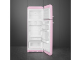 Отдельностоящий двухдверный холодильник, стиль 50-х годов, 60 см, Розовый Smeg FAB30RPK3