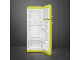 Отдельностоящий двухдверный холодильник, стиль 50-х годов, 60 см, Жёлтый Smeg FAB30RLI5